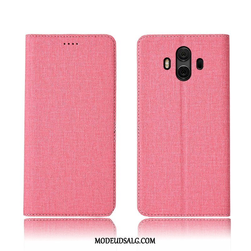 Huawei Mate 10 Etui / Cover Lædertaske Bomuld Og Linned Anti-fald Ny