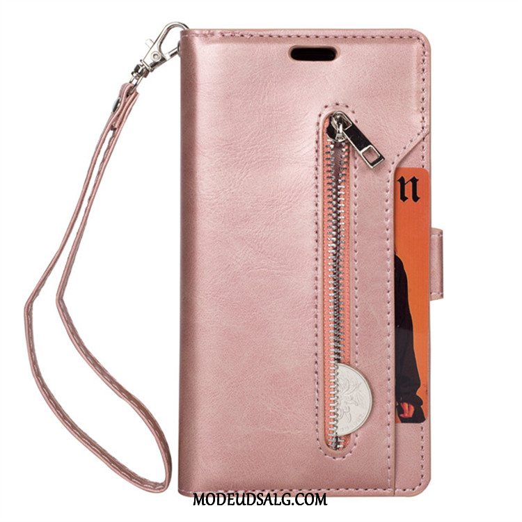 Huawei Mate 10 Etui / Cover Rød Tegnebog Folio Korttaske Hængende Ornamenter