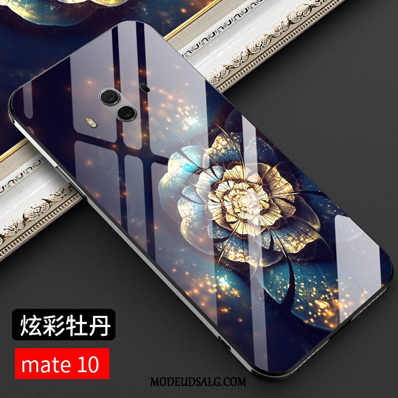 Huawei Mate 10 Etui Kinesisk Stil Ny Tynd Blå Alt Inklusive