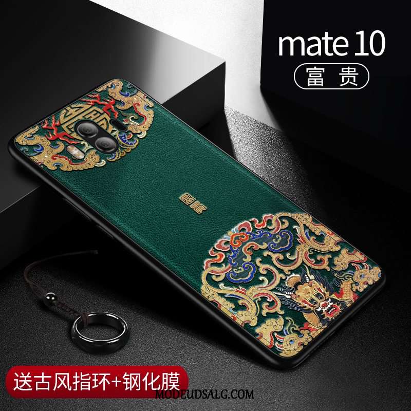 Huawei Mate 10 Etui Læder Cover Trend Net Red Mønster