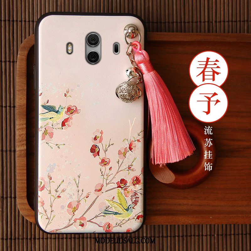 Huawei Mate 10 Etui Tassel Rød Af Personlighed Vintage Kreativ