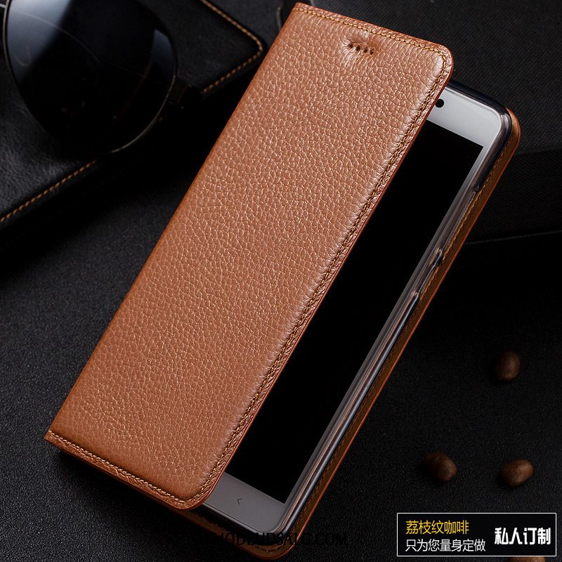 Huawei Mate 10 Lite Etui Cover Litchi Folio Lædertaske Beskyttelse