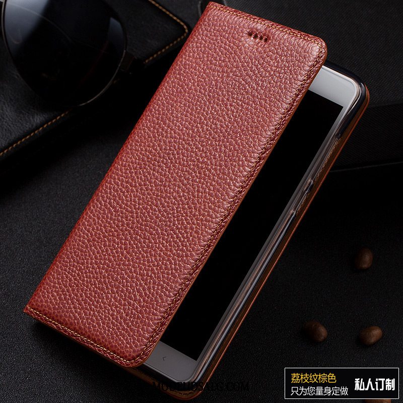 Huawei Mate 10 Lite Etui Cover Litchi Folio Lædertaske Beskyttelse