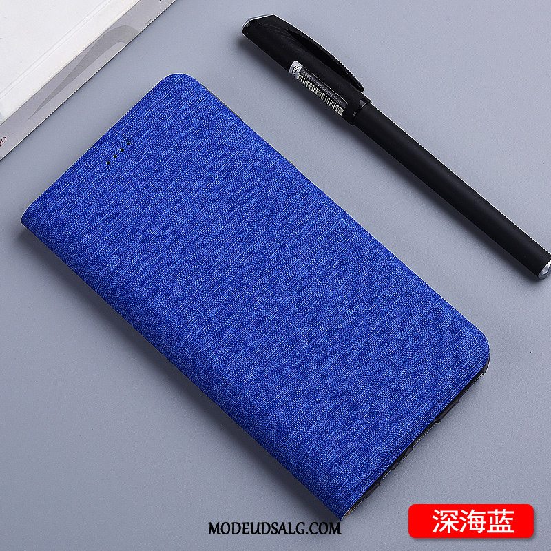 Huawei Mate 10 Lite Etui Folio Lædertaske Cover Beskyttelse Bomuld Og Linned