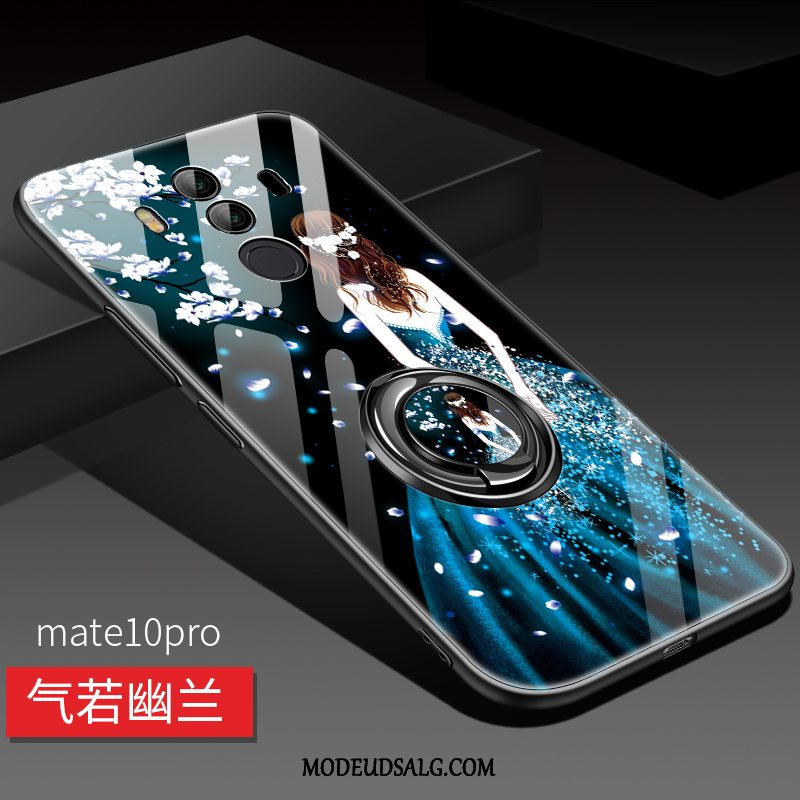 Huawei Mate 10 Pro Etui Blå Glas Anti-fald Trendy Kreativ