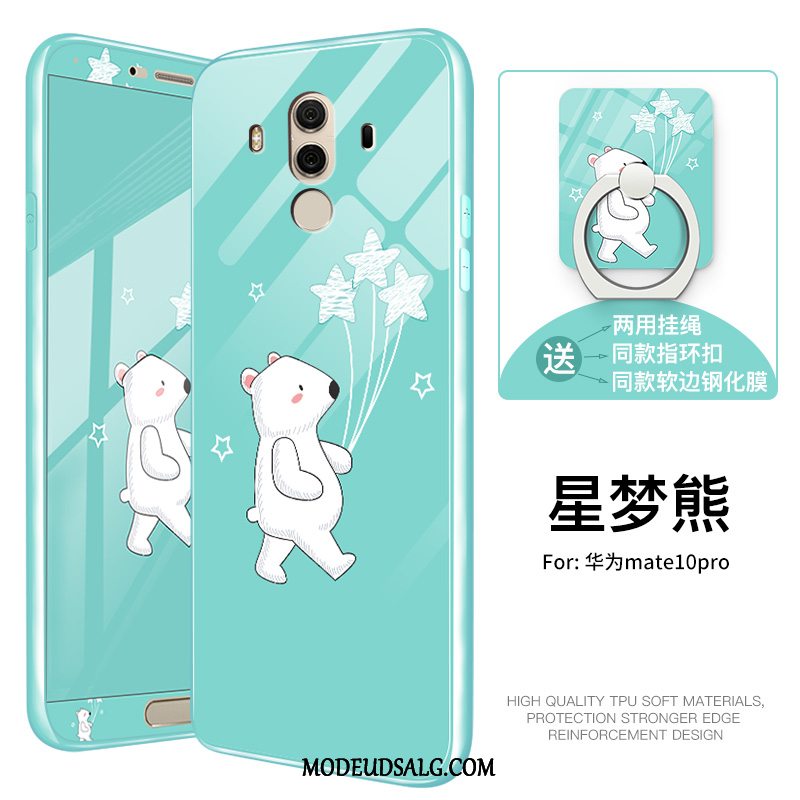 Huawei Mate 10 Pro Etui Glas Smuk Alt Inklusive Lyserød Cartoon