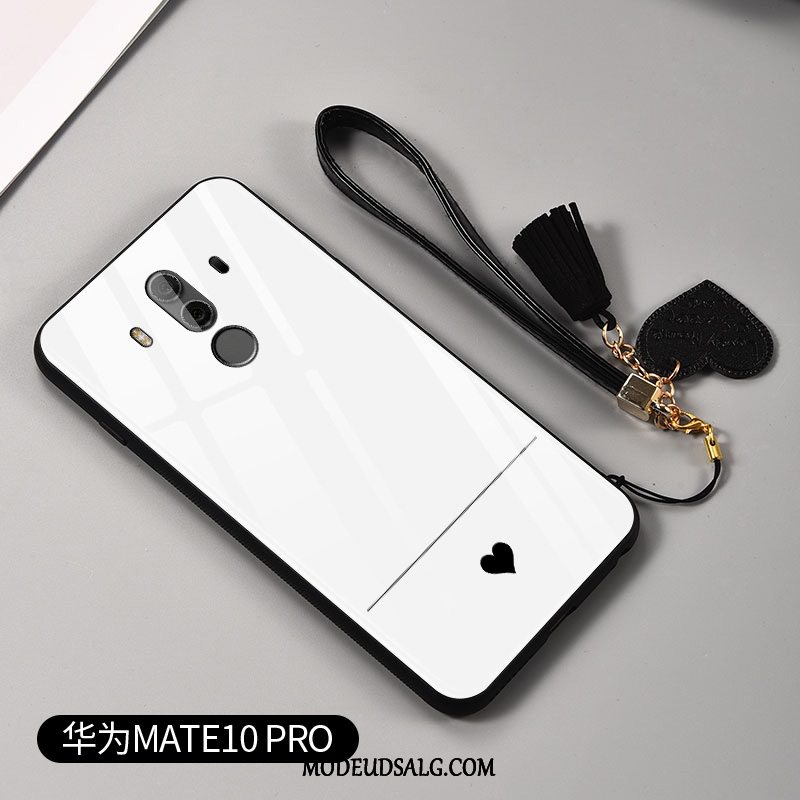 Huawei Mate 10 Pro Etui Kreativ Anti-fald Net Red Hvid Lille Sektion