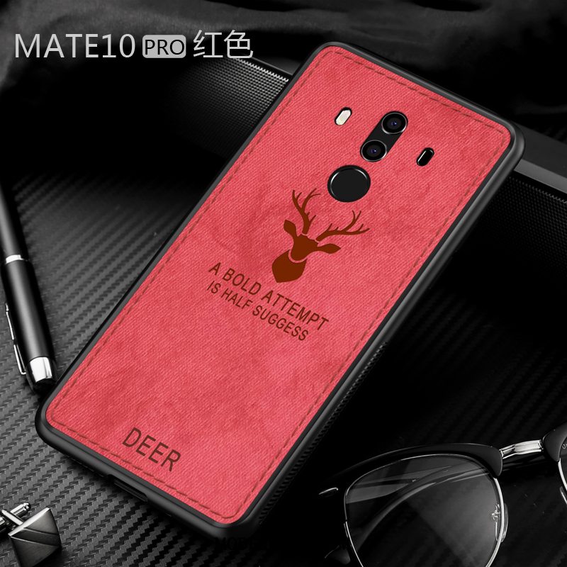 Huawei Mate 10 Pro Etui Silikone Beskyttelse Rød Tynd Simple