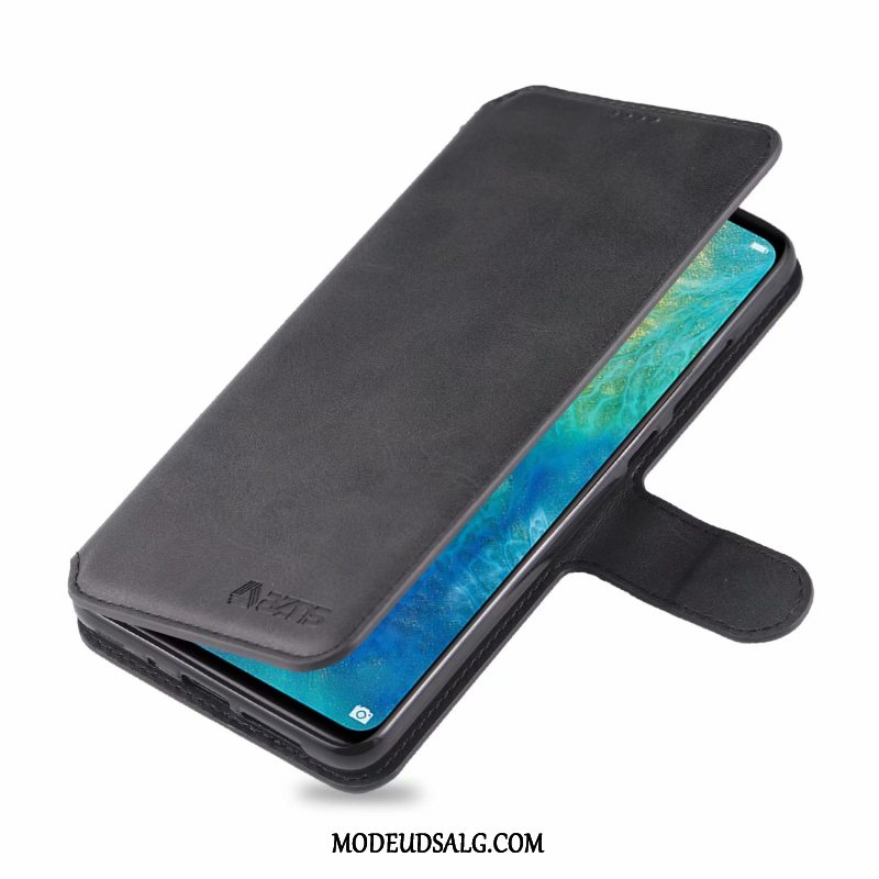 Huawei Mate 20 Etui Blå Cover Hængende Ornamenter Folio Membrane