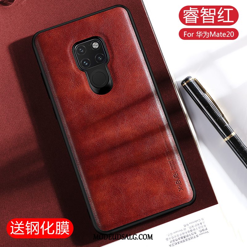 Huawei Mate 20 Etui / Cover Beskyttelse High End Grå Business