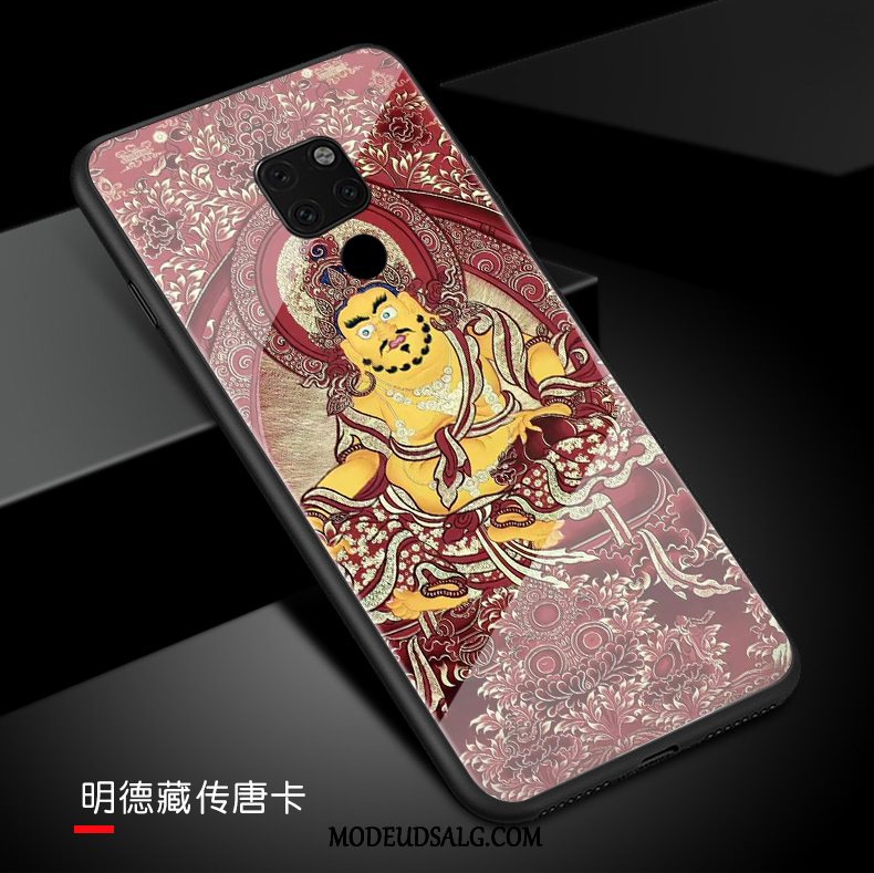 Huawei Mate 20 Etui / Cover Buddha Gul Grøn Glas Rigdomens Gud