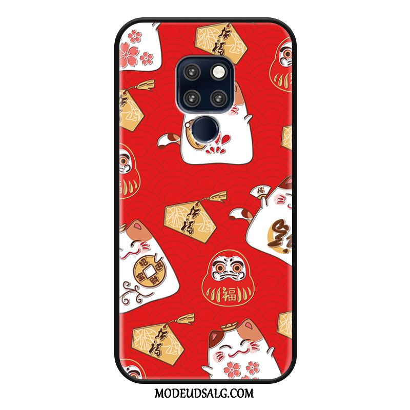 Huawei Mate 20 Etui / Cover Cartoon Ny Rød Kat Smuk