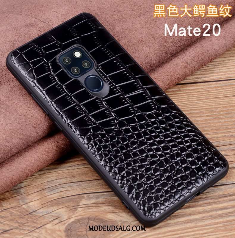 Huawei Mate 20 Etui / Cover Ægte Læder Lædertaske Beskyttelse