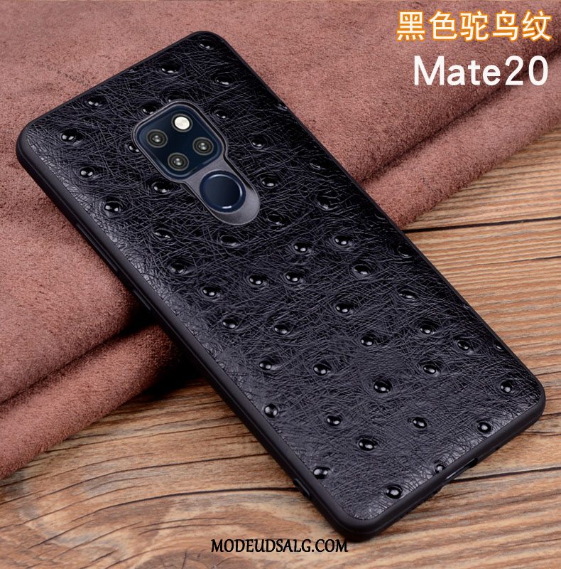 Huawei Mate 20 Etui / Cover Ægte Læder Lædertaske Beskyttelse