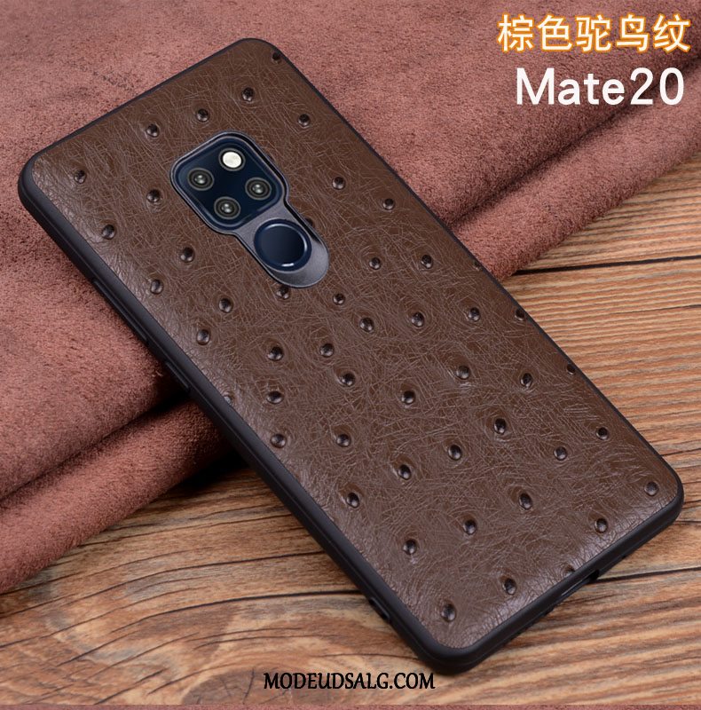 Huawei Mate 20 Etui / Cover Ægte Læder Lædertaske Beskyttelse