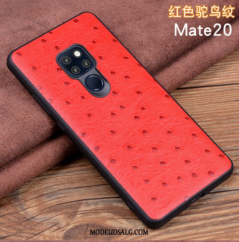 Huawei Mate 20 Etui / Cover Ægte Læder Lædertaske Beskyttelse