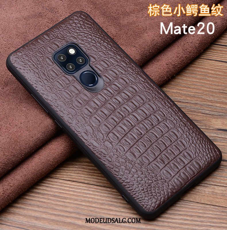 Huawei Mate 20 Etui / Cover Ægte Læder Lædertaske Beskyttelse