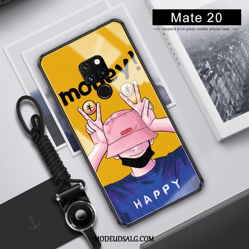 Huawei Mate 20 Etui Kreativ Af Personlighed Trendy Glas Gul