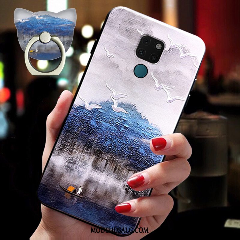 Huawei Mate 20 Etui Silikone Trendy Blød Kinesisk Stil Beskyttelse