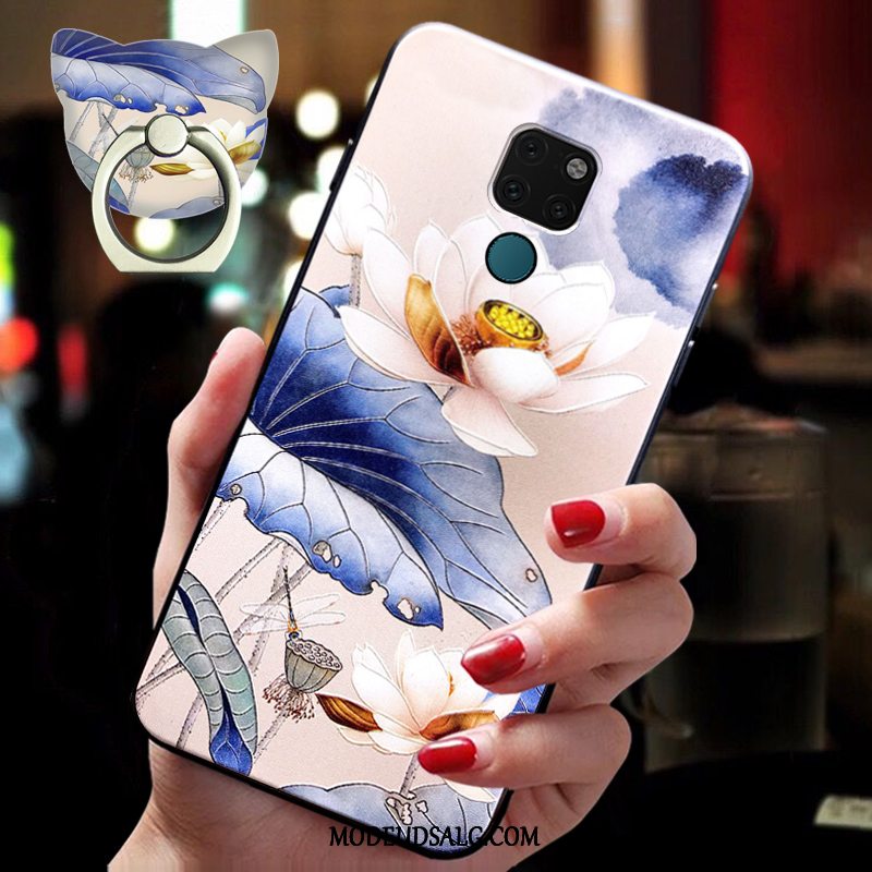 Huawei Mate 20 Etui Silikone Trendy Blød Kinesisk Stil Beskyttelse