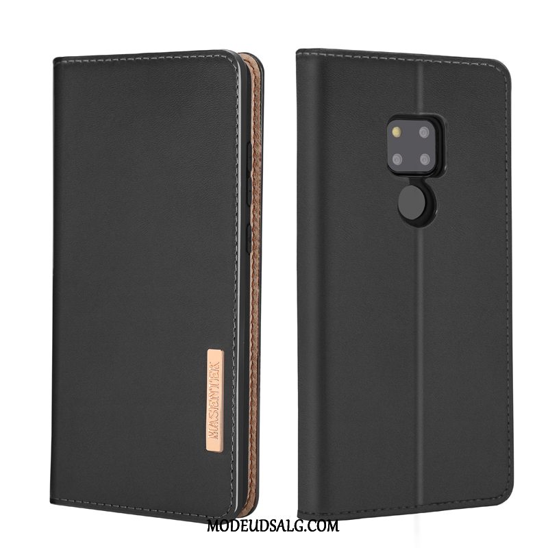 Huawei Mate 20 Etui Ægte Læder Beskyttelse Alt Inklusive Ny Cover