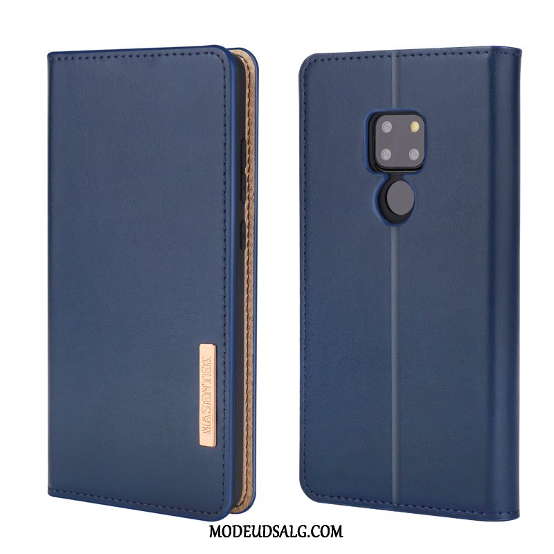 Huawei Mate 20 Etui Ægte Læder Beskyttelse Alt Inklusive Ny Cover