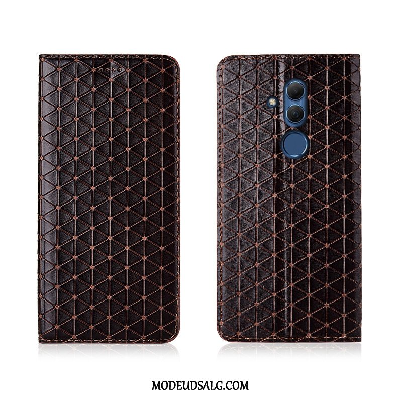 Huawei Mate 20 Lite Etui Alt Inklusive Ternede Cover Ægte Læder Blød