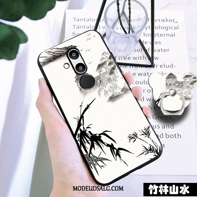 Huawei Mate 20 Lite Etui / Cover Hvid Cartoon Blød Anti-fald