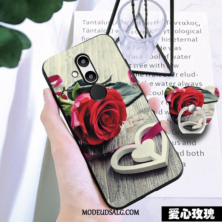 Huawei Mate 20 Lite Etui / Cover Hvid Cartoon Blød Anti-fald