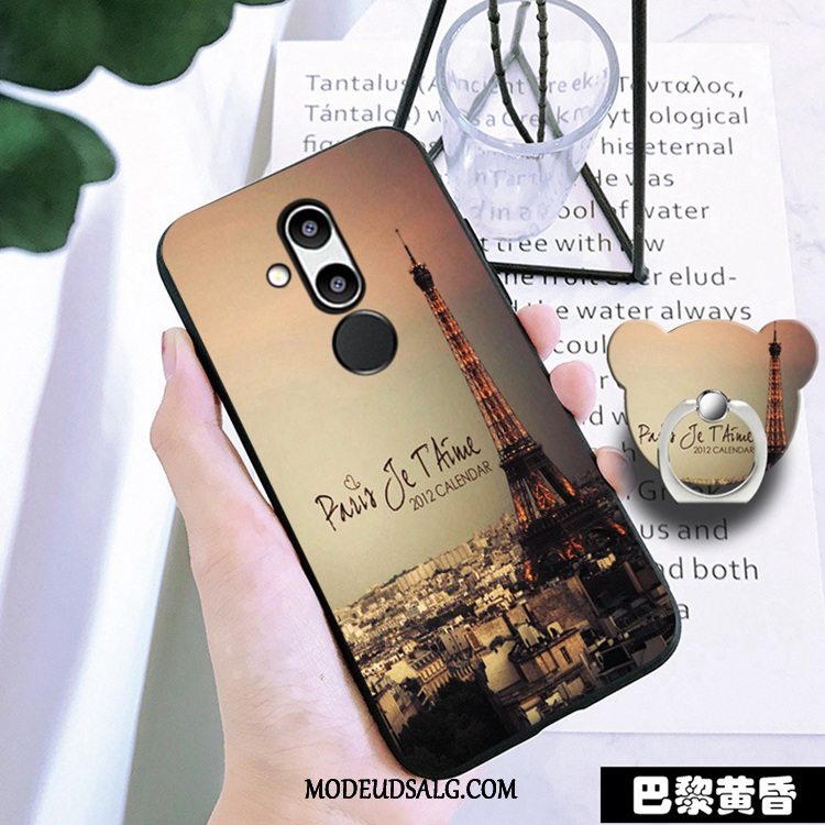 Huawei Mate 20 Lite Etui / Cover Hvid Cartoon Blød Anti-fald