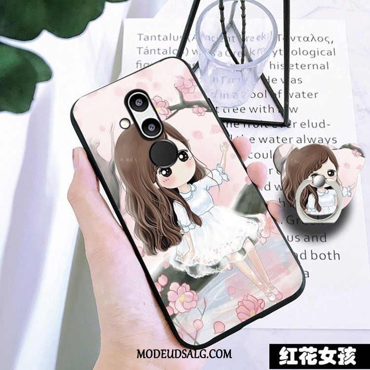 Huawei Mate 20 Lite Etui / Cover Hvid Cartoon Blød Anti-fald