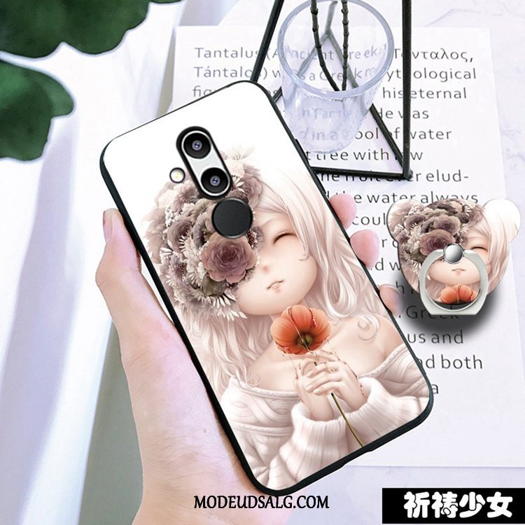 Huawei Mate 20 Lite Etui / Cover Hvid Cartoon Blød Anti-fald