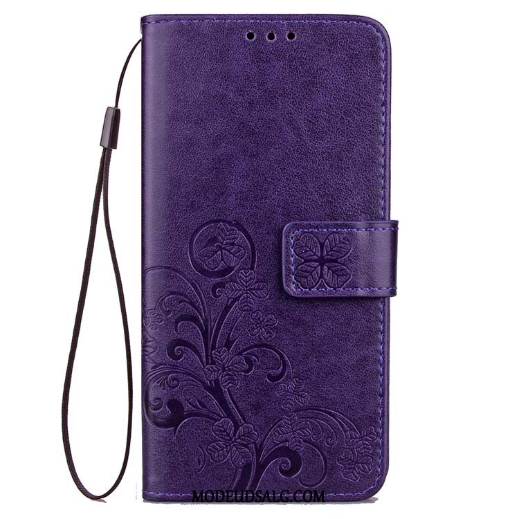 Huawei Mate 20 Lite Etui Cover Sort Folio Silikone Lædertaske