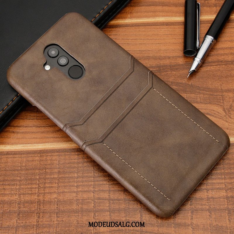 Huawei Mate 20 Lite Etui Lædertaske Kort Tasker Sort Cover