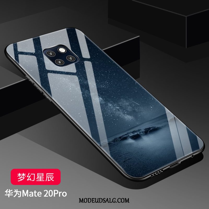 Huawei Mate 20 Pro Etui Alt Inklusive Anti-fald Nubuck Beskyttelse Hærdet Glas