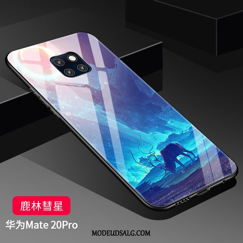 Huawei Mate 20 Pro Etui Alt Inklusive Anti-fald Nubuck Beskyttelse Hærdet Glas