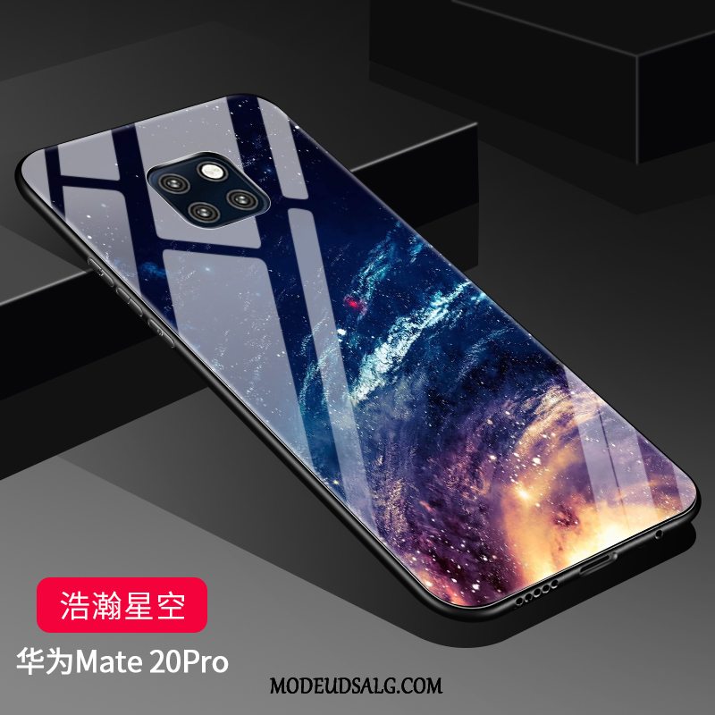 Huawei Mate 20 Pro Etui Alt Inklusive Anti-fald Nubuck Beskyttelse Hærdet Glas