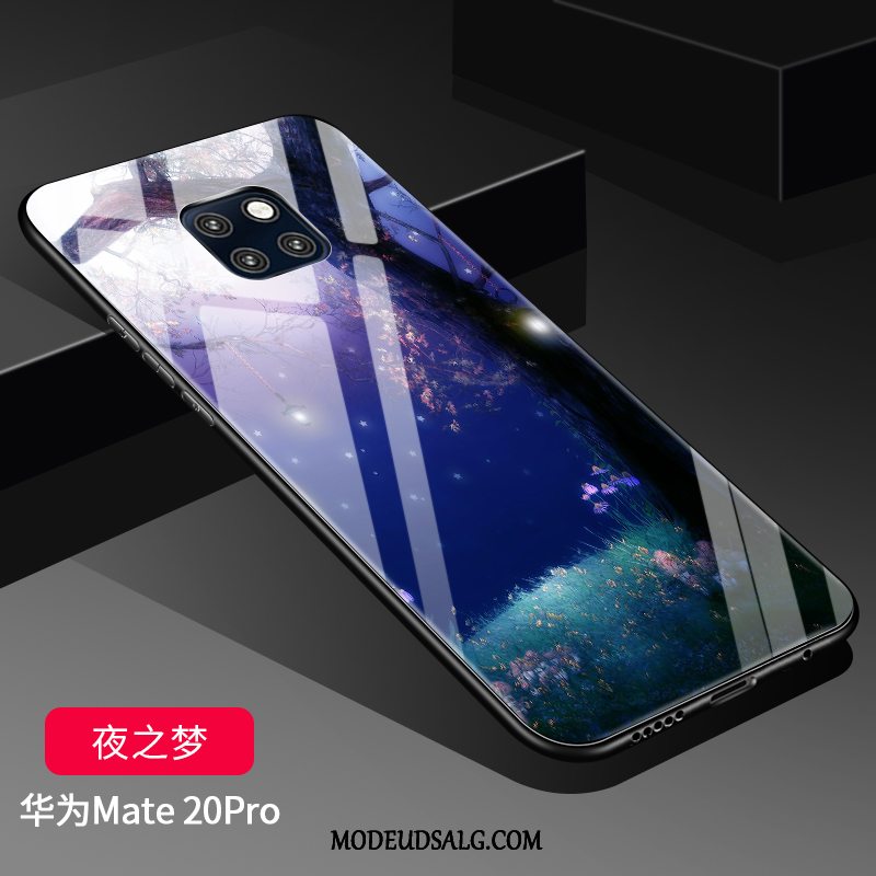 Huawei Mate 20 Pro Etui Alt Inklusive Anti-fald Nubuck Beskyttelse Hærdet Glas