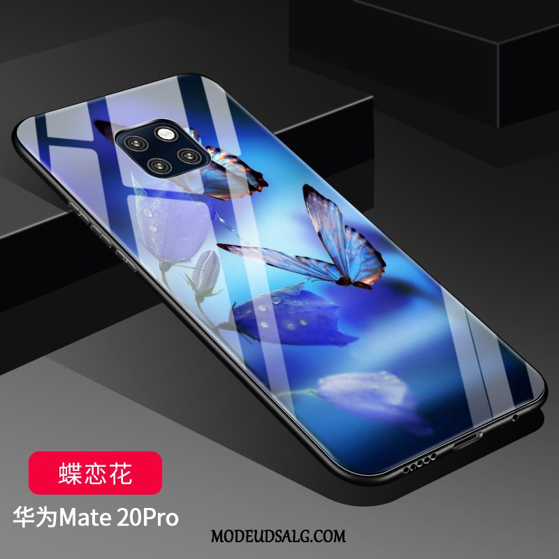 Huawei Mate 20 Pro Etui Alt Inklusive Anti-fald Nubuck Beskyttelse Hærdet Glas