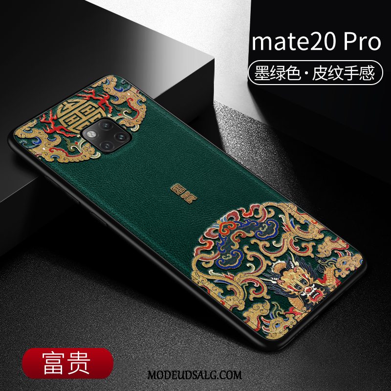 Huawei Mate 20 Pro Etui Anti-fald Kinesisk Stil Trend Beskyttelse Læder