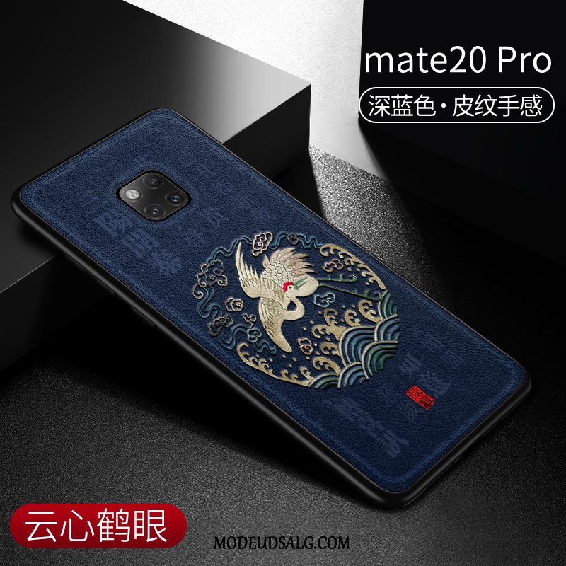 Huawei Mate 20 Pro Etui Anti-fald Kinesisk Stil Trend Beskyttelse Læder