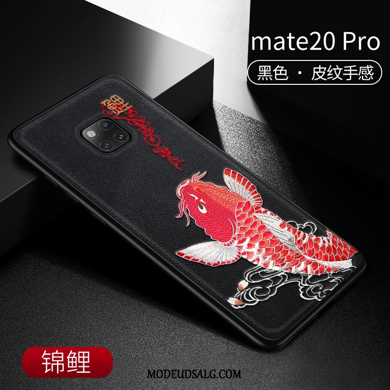 Huawei Mate 20 Pro Etui Anti-fald Kinesisk Stil Trend Beskyttelse Læder