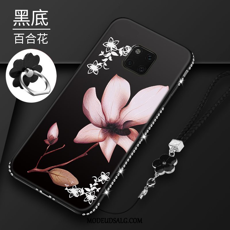 Huawei Mate 20 Pro Etui Blomster Rød Alt Inklusive Anti-fald Blød