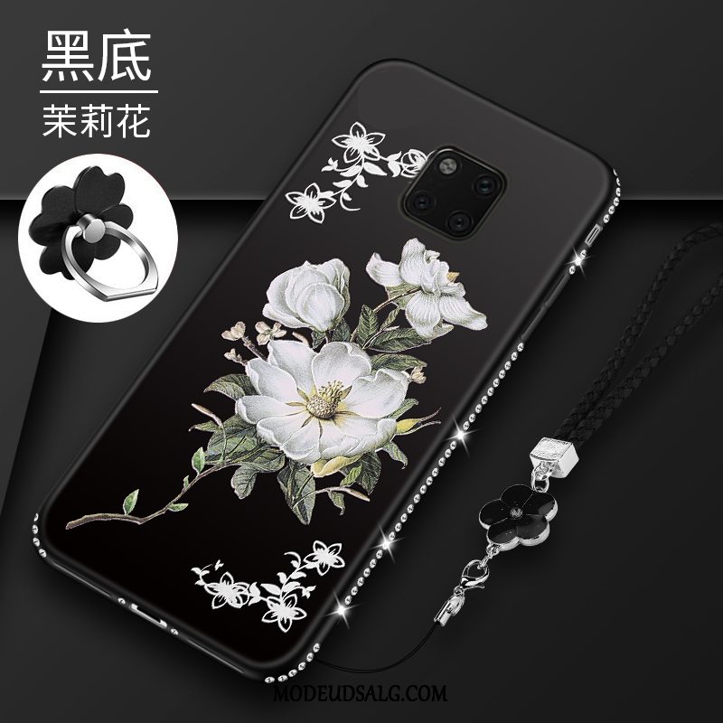 Huawei Mate 20 Pro Etui Blomster Rød Alt Inklusive Anti-fald Blød