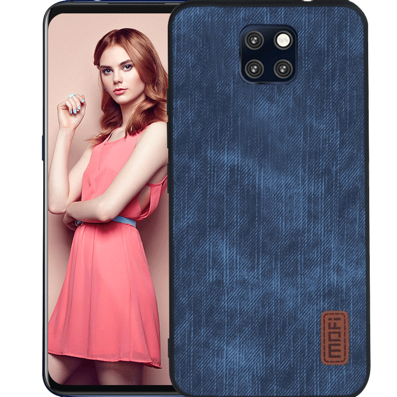 Huawei Mate 20 Pro Etui Blå Kreativ Cover Bagdæksel Alt Inklusive