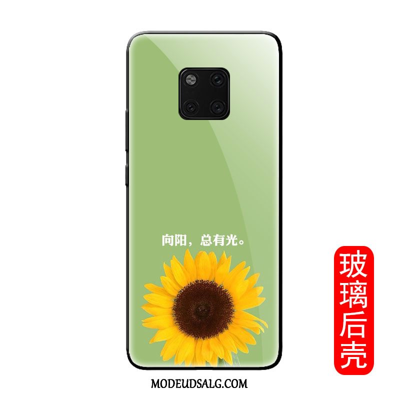 Huawei Mate 20 Pro Etui Cover Beskyttelse Anti-fald Glas Almindelig Solsikke