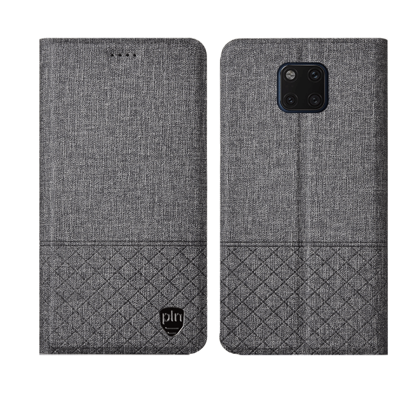 Huawei Mate 20 Pro Etui / Cover Folio Beskyttelse Ternet Lædertaske Ny