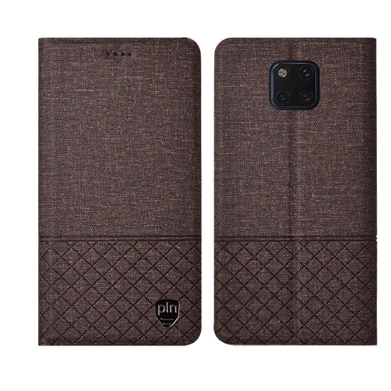 Huawei Mate 20 Pro Etui / Cover Folio Beskyttelse Ternet Lædertaske Ny