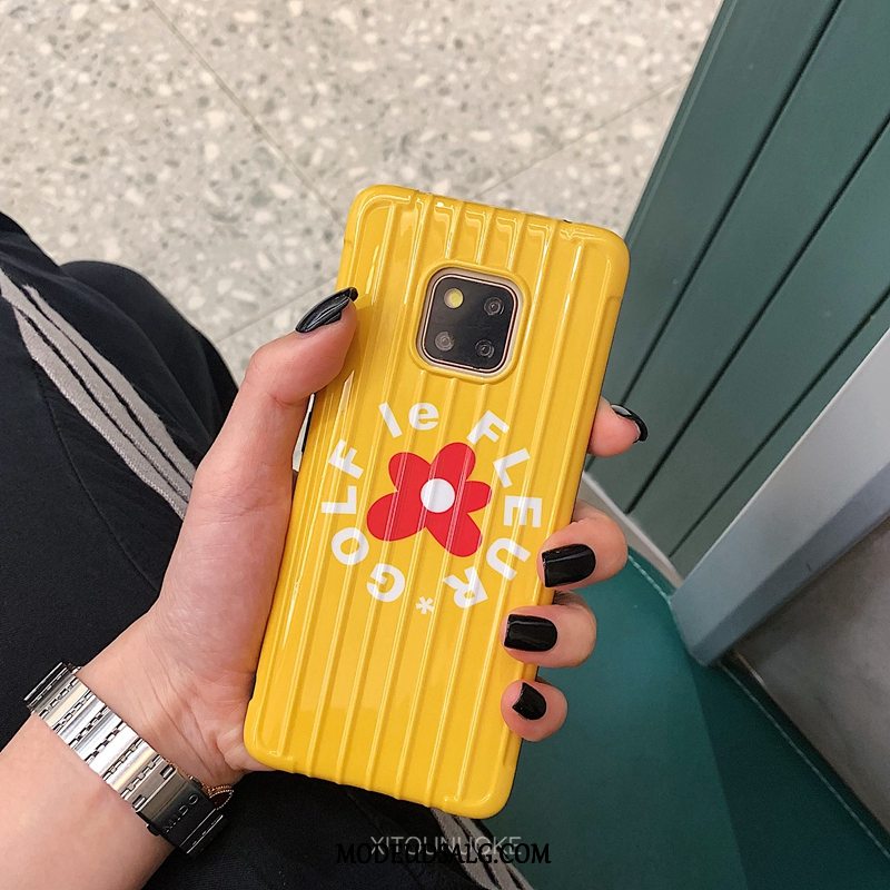 Huawei Mate 20 Pro Etui / Cover Gul Silikone Af Personlighed Blomster Farve