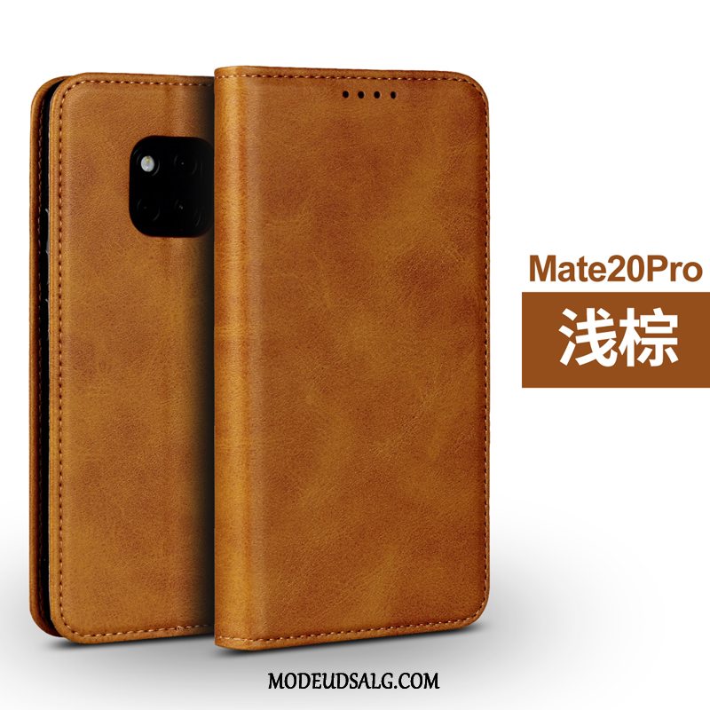 Huawei Mate 20 Pro Etui / Cover Lædertaske Business Kort Folio Anti-fald